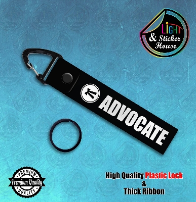 Picture of Key ring For Bike user ---- Advocate_Logo ---- Premium Quality & Plastic lock (Attachable to keys for bike, car, bag, home, and office keys)