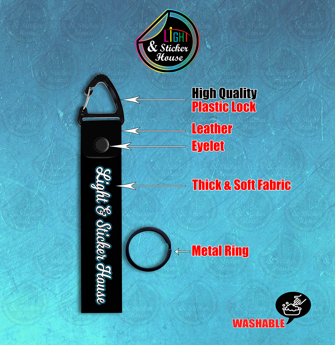 Picture of Key ring For Bike user ---- Akrapovic branding ---- Premium Quality & Plastic lock (Attachable to keys for bike, car, bag, home, and office keys)