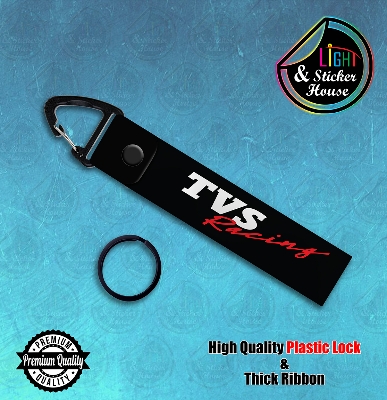 Picture of Key ring For Bike user ---- Tvs Racing ---- Premium Quality & Plastic lock (Attachable to keys for bike, car, bag, home, and office keys)