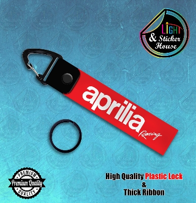 Picture of Key ring For Bike user ---- Aprilia Racing ---- Premium Quality & Plastic lock (Attachable to keys for bike, car, bag, home, and office keys)