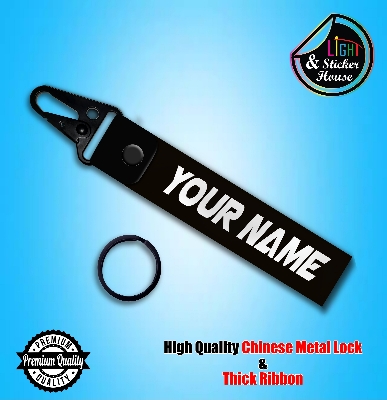 Picture of Customized Key ring For Bike user  ---- Premium Quality & Metal lock (Attachable to keys for bike, car, bag, home, and office keys)