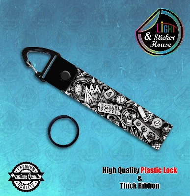Picture of Key ring For Bike user ----Music Podcast---- Premium Quality & Plastic lock (Attachable to keys for bike, car, bag, home, and office keys)