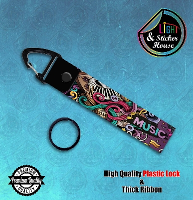 Picture of Key ring For Bike user ----Purple Musical---- Premium Quality & Plastic lock (Attachable to keys for bike, car, bag, home, and office keys)
