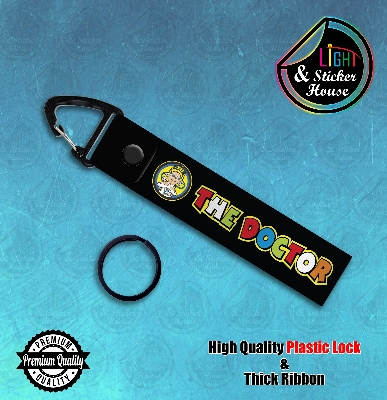 Picture of Key ring For Bike user ----The Doctor---- Premium Quality & Plastic lock (Attachable to keys for bike, car, bag, home, and office keys)