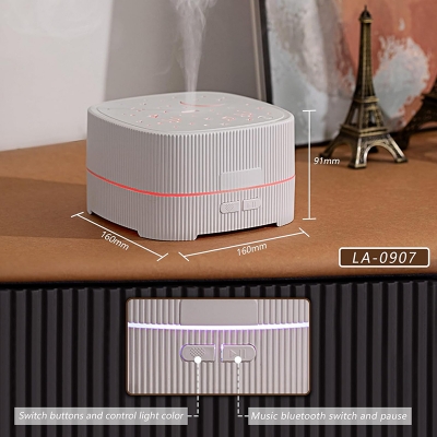 Picture of Ultrasonic Cool Mist Air Humidifier 500ml Colorful Led Light Aroma Diffuser with Music Essential Oil Speaker