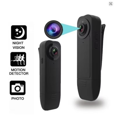 Picture of A18 1080P HD Mini Camera Sport Hiking Mini Pen Cam Night Vision Micro Camcorder Portable Bodycam DV Video Recorder - Black