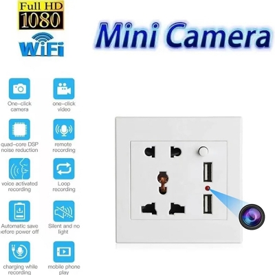Picture of WiFi Mini Socket Camera WiFi Socket ip Camera Camera - White
