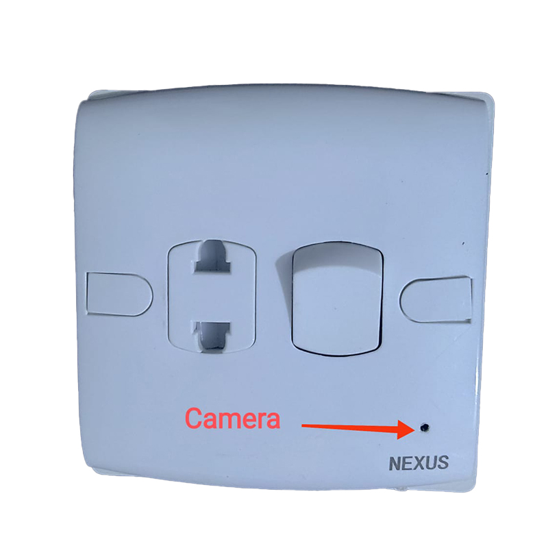 Picture of Socket Camera WiFi HD 1080P Pixels Camera DVR P2P with battery backuo and voice - White