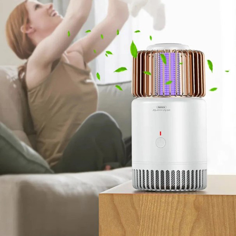 Picture of RE-MAX RT-MK04 Mosquito Trapping Killing Lamp 395nm Mosquito Light, Rechargeable with USB Cable, Quiet Physical Mosquito Control, Electric Shock Mosquito Killer - Multicolor