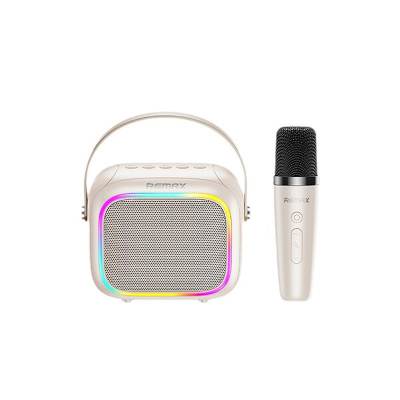 Picture of RE-MAX wireless portable portable outdoor karaoke stereo RGB colorful light effect compact Bluetooth speaker H13