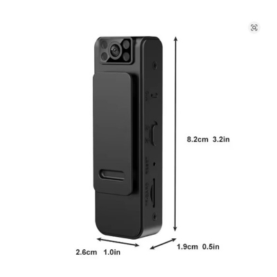 Picture of Body Cam A19 Mini Camera HD 1080P Wearable era Night Vision Voice Video Recorder Bike Bicycle Sport Dv Small Action Cam - Black