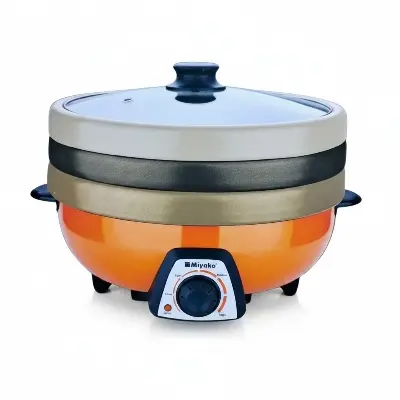 Picture of Miyako 4 Liter 3 Pot Electric Curry Cooker MC-380T | Miyako Electric Korai | Miyako Electric Multifunction Cooker | 1300 Watt