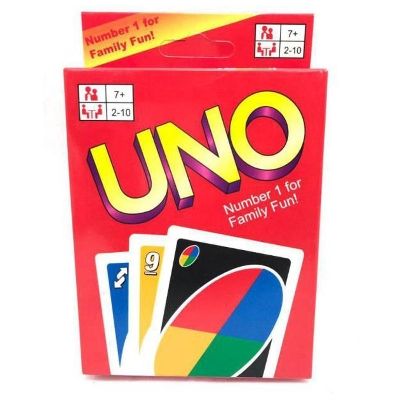 Picture of Paper Uno Card Game - Multicolor