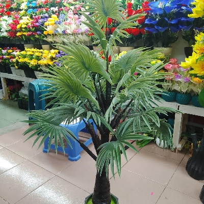 Picture of Artificial Plastic Palm Plant Tree -  Home Decoration Item  -  free delivery