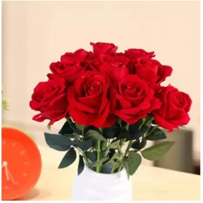 Picture of Artificial Flower Home Decoration Rose Bouquet Flower - No Vase