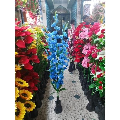 Picture of Artificial Plastic Plant Tree  -Cherry flower