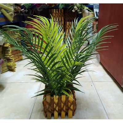 Picture of Artificial Plastic Palm Plant Tree - 20 inc - artificial flower
