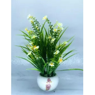 Picture of Artificial Plastic  Flower & plant 38cm in Ceramics pot
