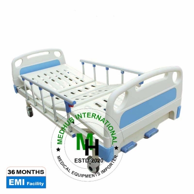 Picture of ABS Two (02) Function Manual Hospital Bed with Mattress and IV pole (China) - White