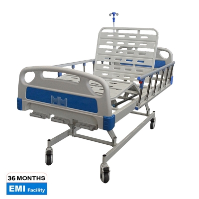 Picture of ABS Three Function Manual Hospital Bed with Mattress - White