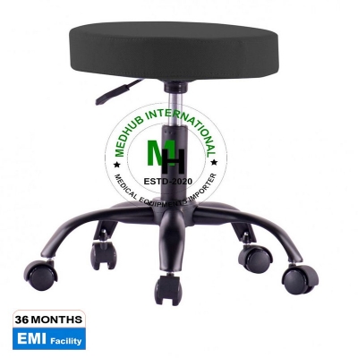 Picture of Hydraulic Type Revolving Tool with Wheel for Hospital/Home Use - Black