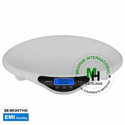 Picture of Digital Baby Weight Machine with height measuring Tape for Hospital/Home Use - White