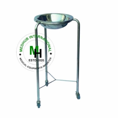 Picture of Stainless Steel Single Bowl Stand for Hospital Use without Bowl - Silver