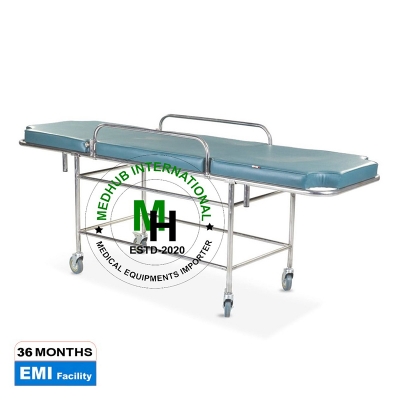 Picture of Stainless Steel Patient Transfer Trolley For Hospital/Home Use - White