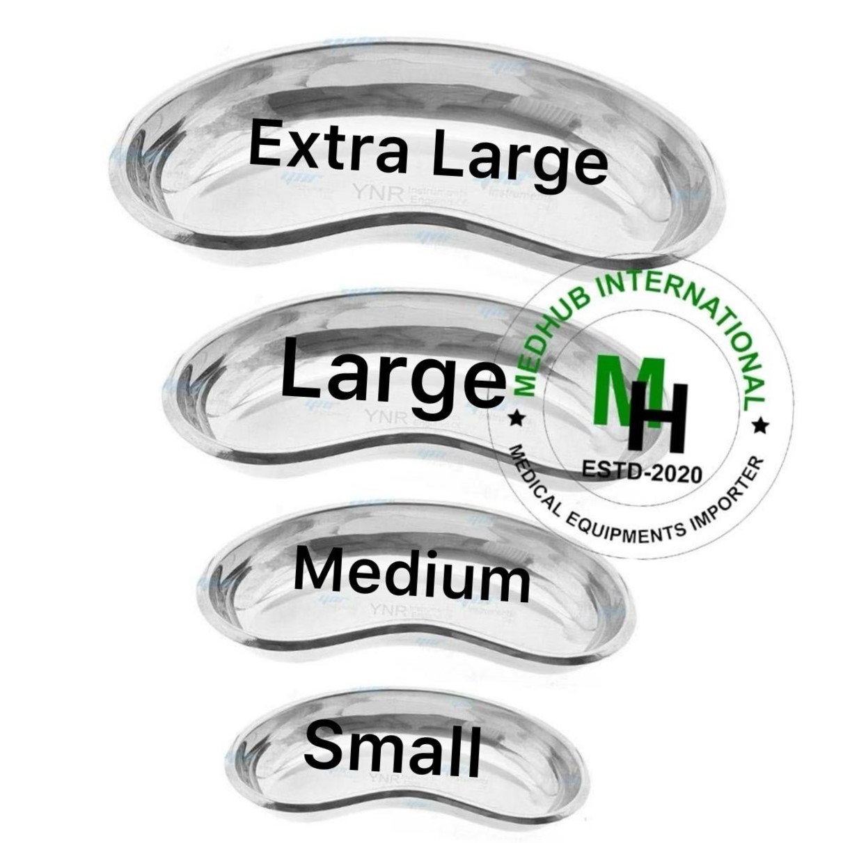 Picture of Kidney Tray Medium Size for Hospital/Home Use (Stainless Steel) - Silver