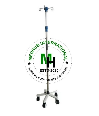 Picture of Stainless Steel China Saline Stand for Hospital/Home Use - White