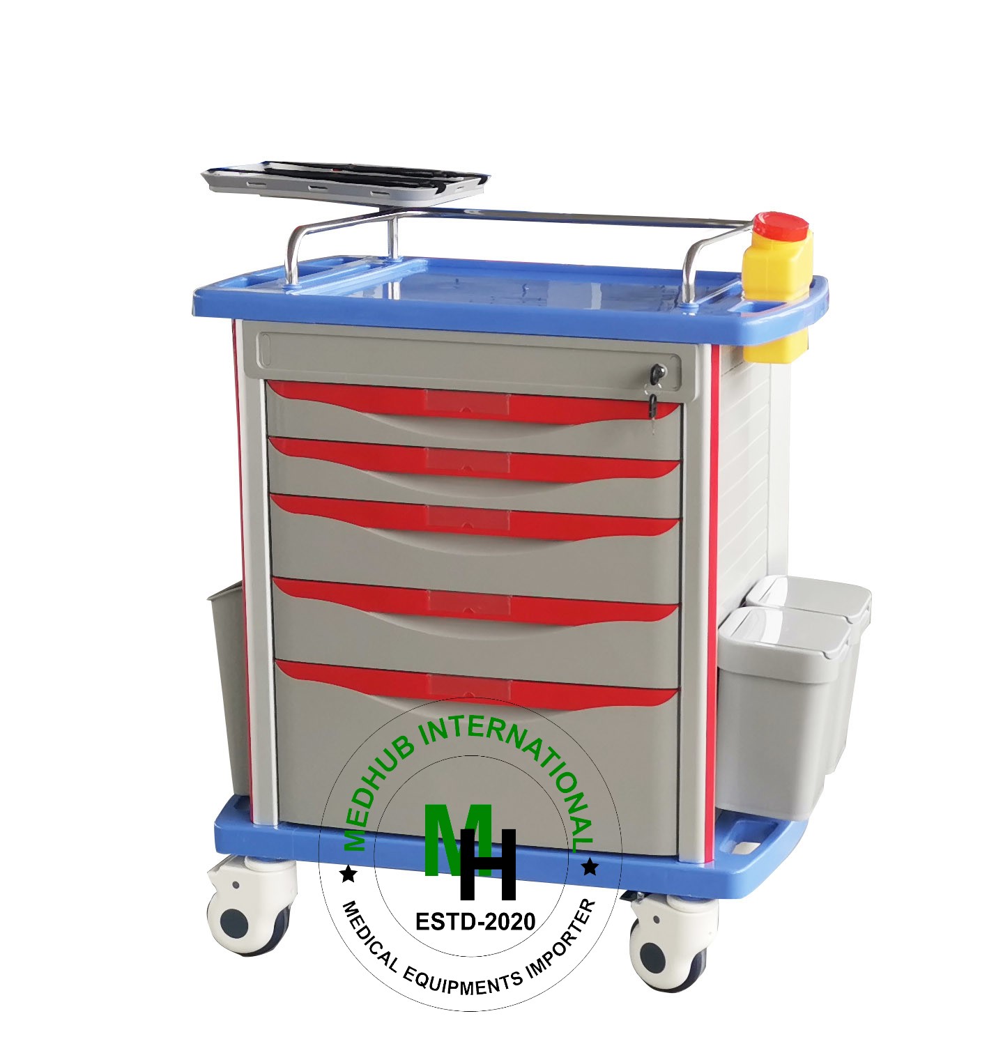 Picture of Emergency Cart / Trolley (China) for Hospital Use - Blue
