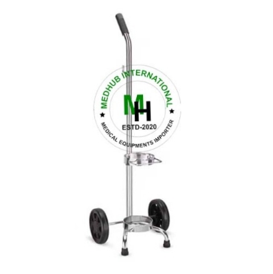 Picture of Stainless Steel High Quality Oxygen Cylinder Trolley for Hospital/Home Use - White
