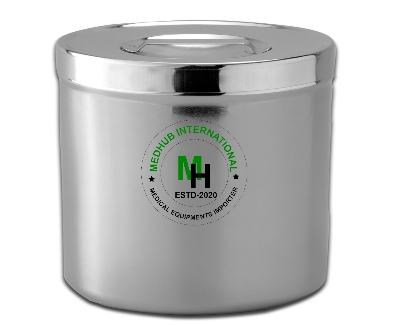 Picture of Stainless Steel Medium Size Galli Pot for Hospital/Home Use - Silver