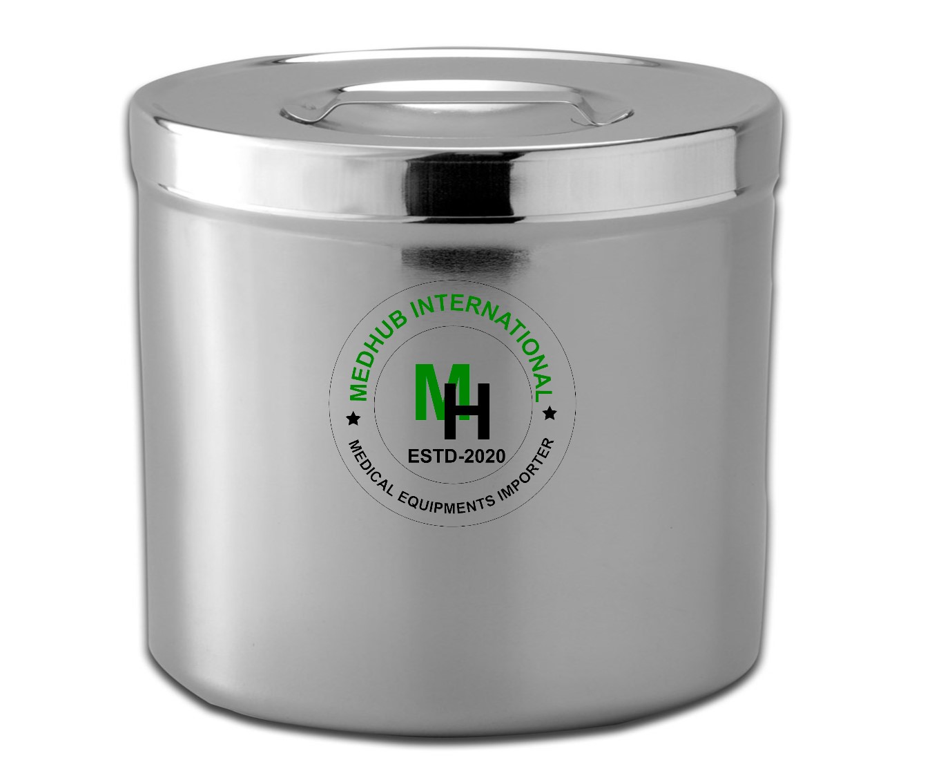 Picture of Stainless Steel Big Size Galli Pot for Hospital/Home Use - Silver