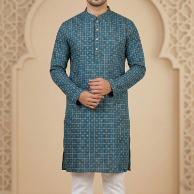 Picture of Men's Cotton luxury Punjabi