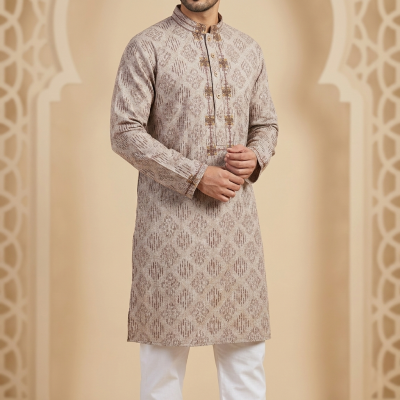Picture of Men's Cotton luxury Punjabi