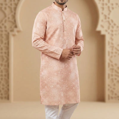 Picture of Men's Cotton luxury Punjabi