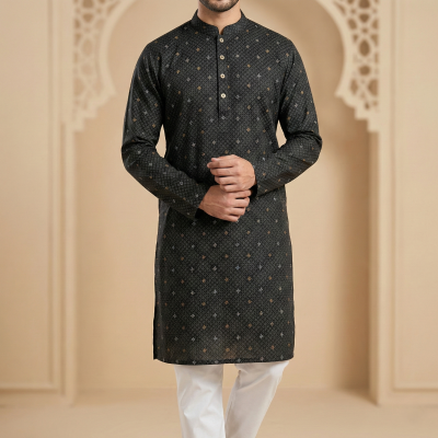 Picture of Men's Cotton luxury Punjabi
