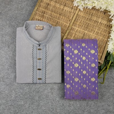 Picture of Premium Couple Set (Panjabi, Jamdani Saree)