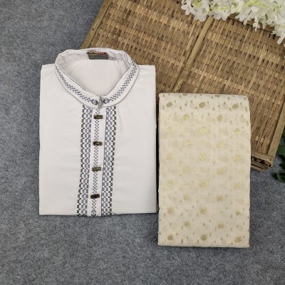 Picture of Premium Couple Set (Panjabi, Jamdani Saree)