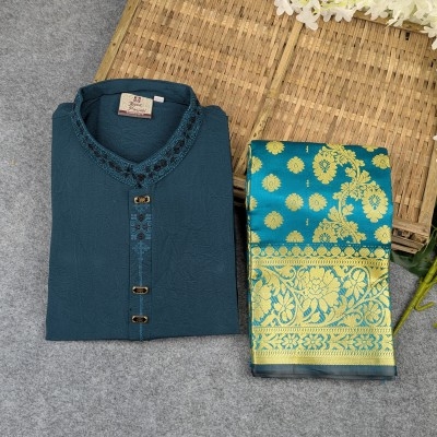 Picture of Premium Couple Set (Panjabi, Katan Saree)