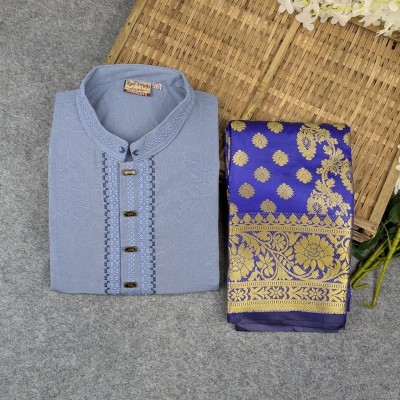 Picture of Premium Couple Set (Panjabi, Katan Saree)