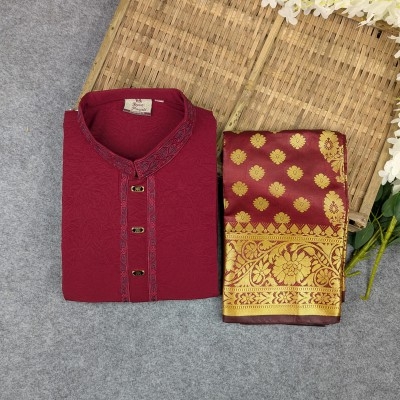 Picture of Premium Couple Set (Panjabi, Katan Saree)