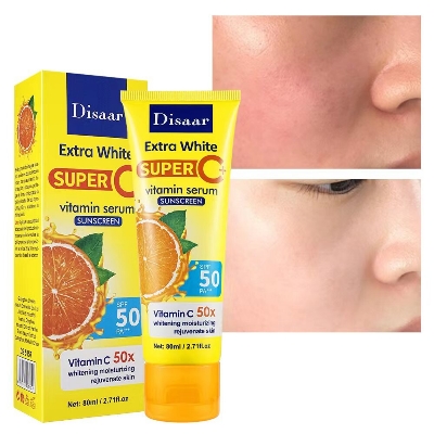 Picture of Disaar Extra White Super C+ Vitamin C Serum Sunscreen 80ml