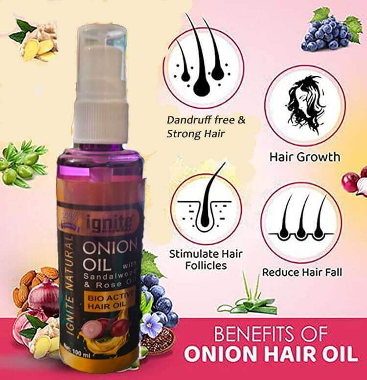 Picture of I.g.n.i.t.e Natural Onion Hair Oil100ml