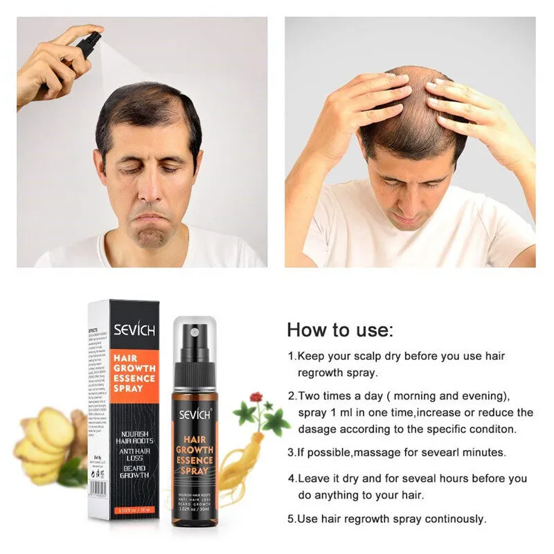 Picture of SEVICH Hair Growth Essence Spray - Natural Fragrance Free Hair Care for Men and Women, 30ml, Hair Loss & Thinning Prevention Treatment, Scalp Improver, Biotin for Healthy Hair