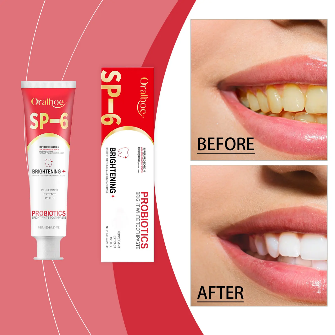 Picture of Oralhoe SP-6 Brightening + PROBIOTICS Bright White Toothpaste