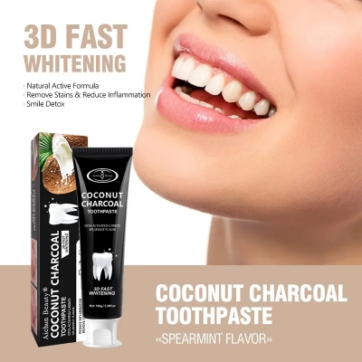 Picture of Aichun Beauty 3D Fast Whitening Coconut Charcoal Toothpaste 100g