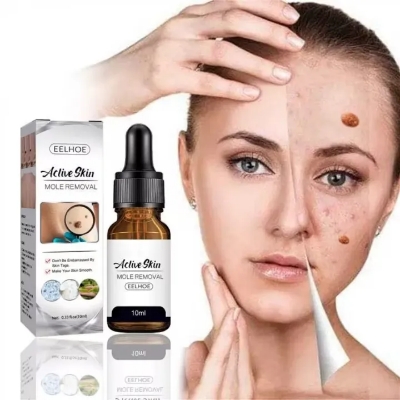 Picture of EELHOE Aclive Skin Mole Removal Essence Skin Tag Remover Mole Genital Wart Removal Antibacterial Liquid Painless Mole Skin Dark Spot Remover Serum Face Wart Tag Removal Solution 10ml