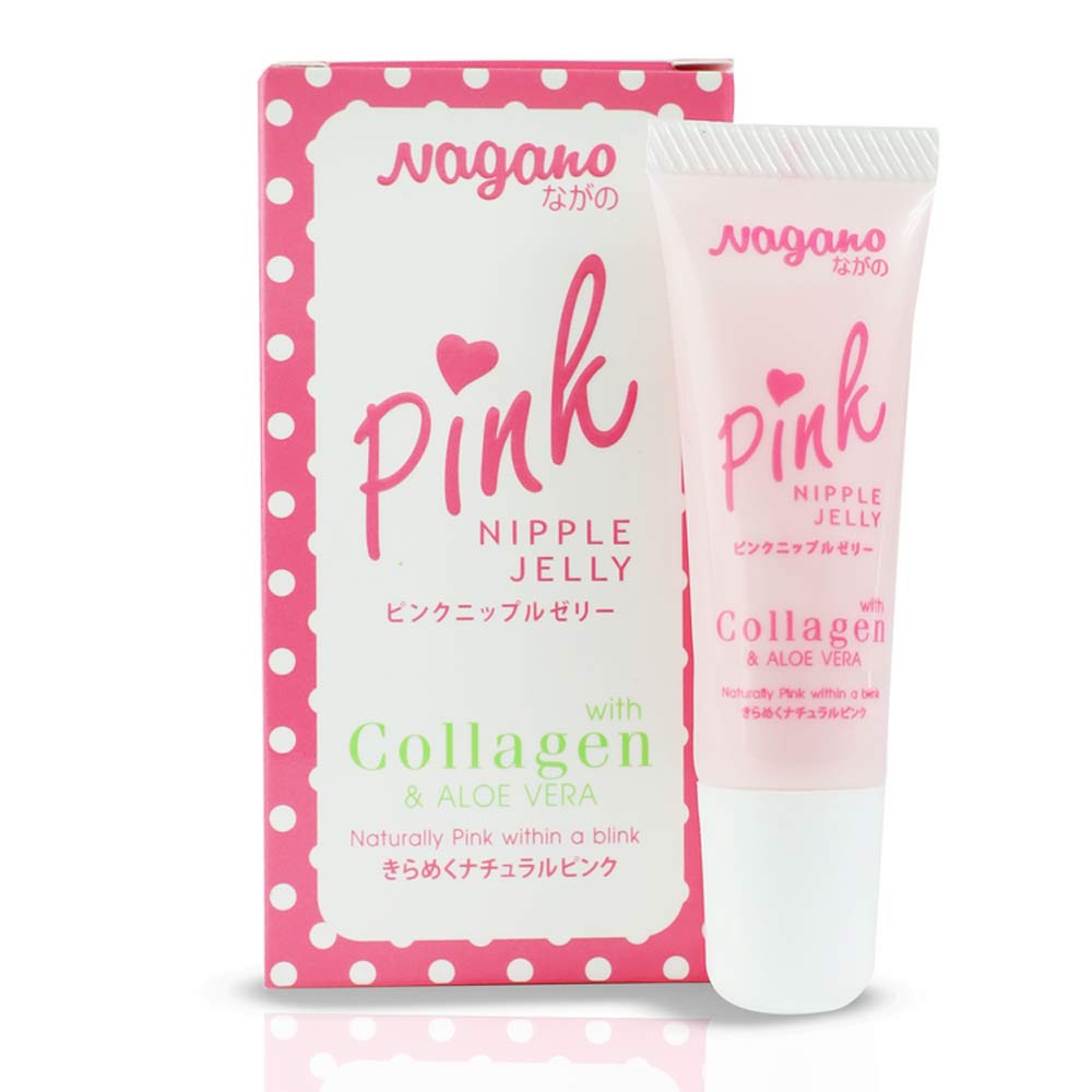 Picture of NAGANO PINK Jelly Lips Nipples Vitamin E Collagen Aloe Vera Whitening Tint 10g